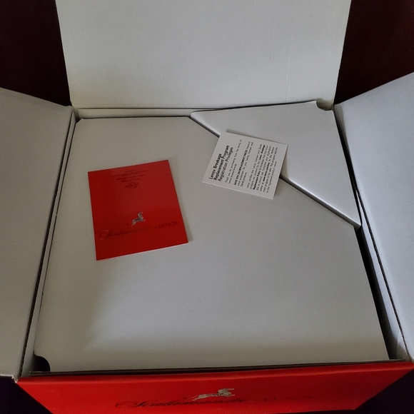 NIB Scalamandre' Lenox 4pc "Toile Tale Chocolate" 1 Place Setting Brown & White - Picture 7 of 16